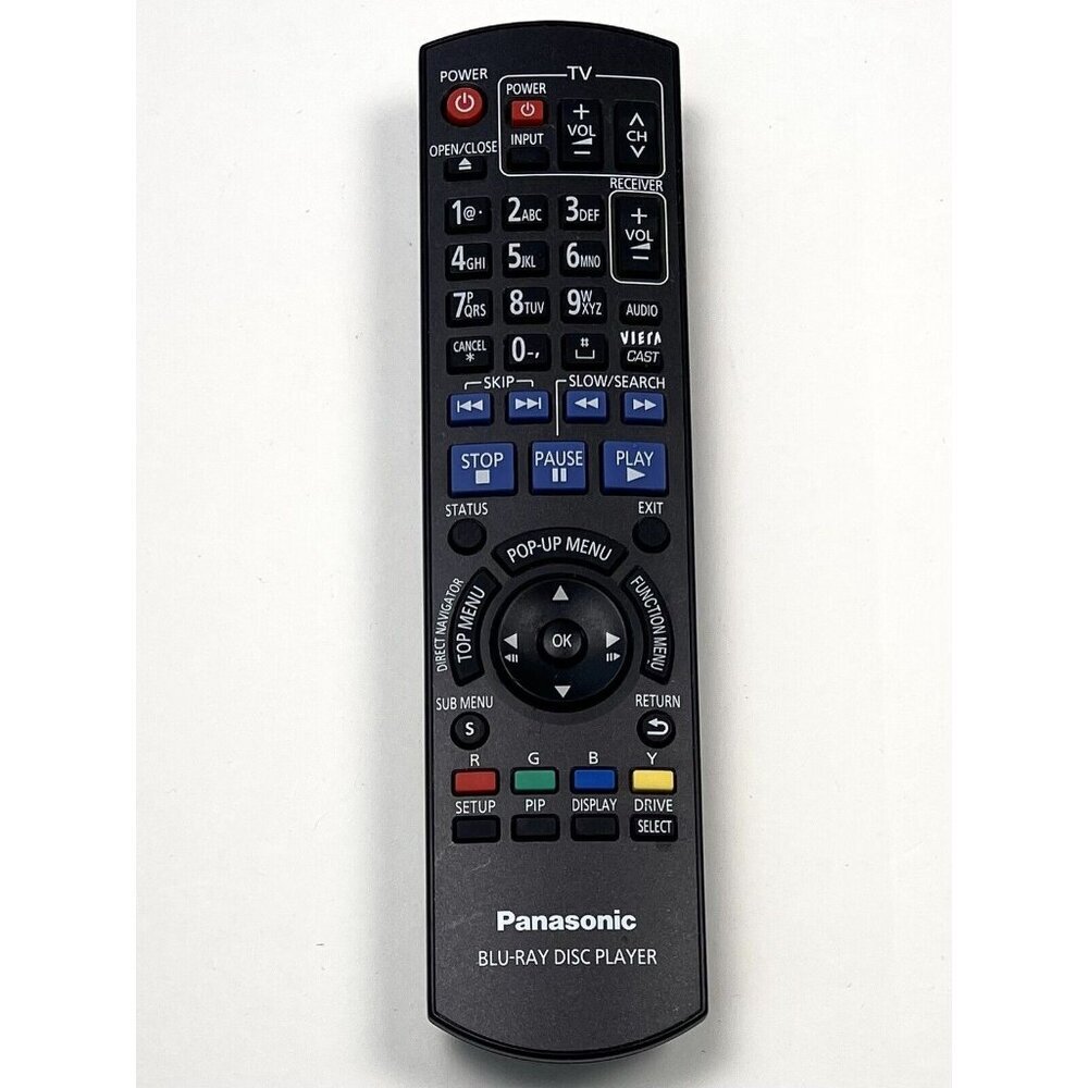 OEM PANASONIC Replacement Blu-Ray Disc Player REMOTE CONTROL N2QAYB000508 Tested